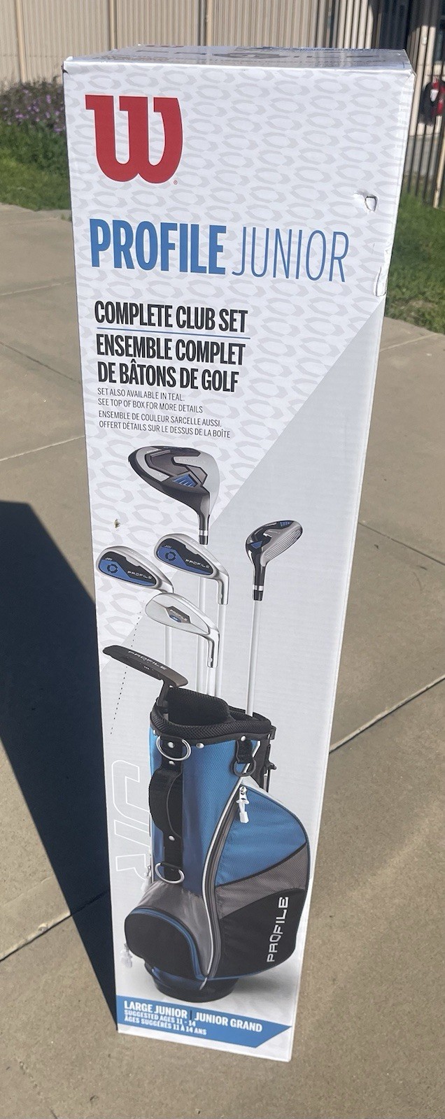Wilson Profile JGI Junior Complete Set - Large Blue, Left Ha