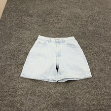 Vintage Lee Denim Shorts Womens 6 Light Wash Cotton High Waist Mom Retro Style
