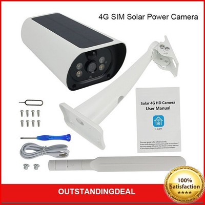 4G SIM Card Waterproof   Power Camera support   Audio PIR HD Camera / #zc