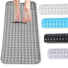 Non-Slip Strong Suction Cups Bathtub Mats  Extra Long Anti Mold Bathroom Rugs UK