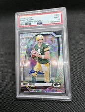 🔥 2024 Brett Favre AUTO /25 Panini Prizm Choice Autographs PSA 9 HOF Card #110