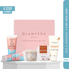 Glamveda Korean Glass Skin Rice & Ceramide Brightening Combo (420 g)