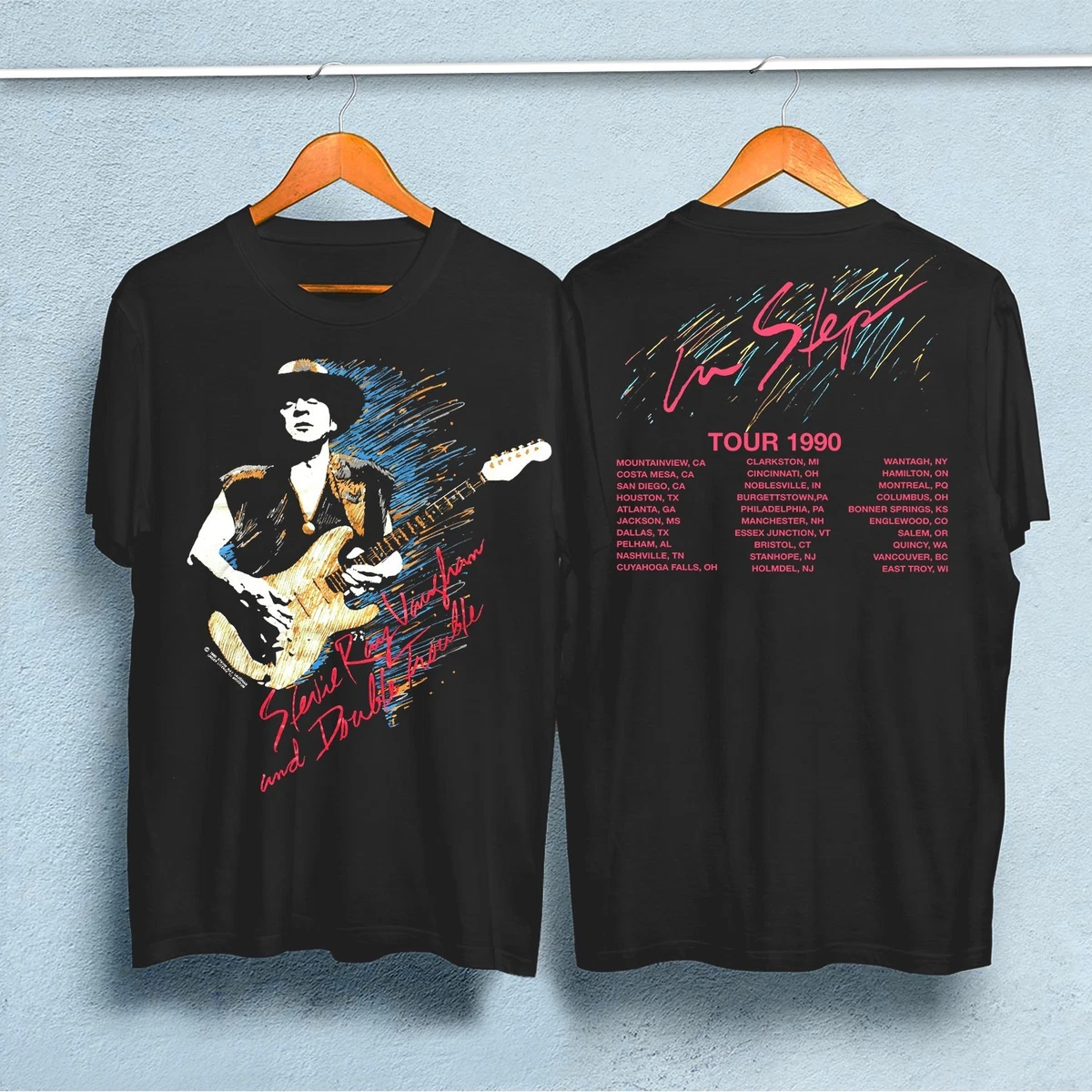 Stevie Ray Vaughan 1990年ツアーTシャツ Stevie Ray Vaughan Shirt for sale - eBay