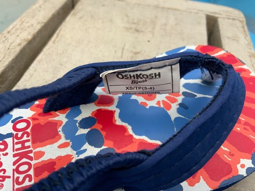 OshKosh Toddler Flip Flop Sandal Shoes, Size XS 3/4 - Picture 5 of 5
