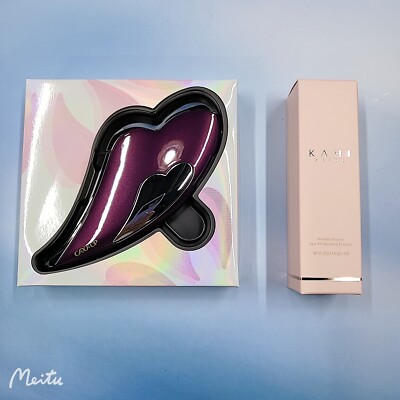 CAXA UP Facial Massager (purple) & KAHI Blending Essence 30ml K