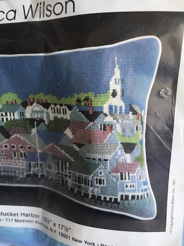 Nantucket Harbor Vintage Needlework KIT To embroider by Erica Wilson VHTF - Picture 3 of 5