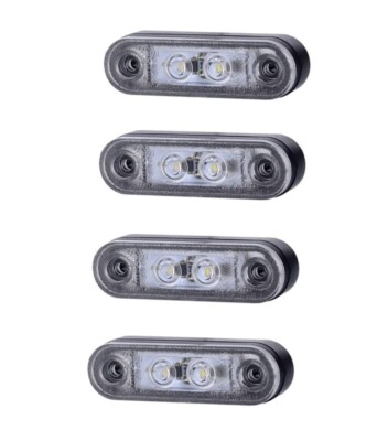 Nuovi 5Pz Indicatori di Luce Laterale LED Gialli di Segnalazione 12V-24V per Camion, Barca