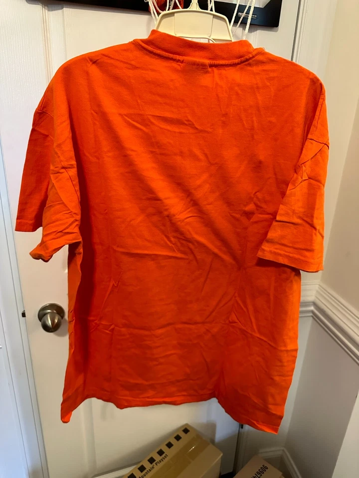 Coca Cola Coke XL Camiseta naranja vintage para hombre USA Foto 3 de 3