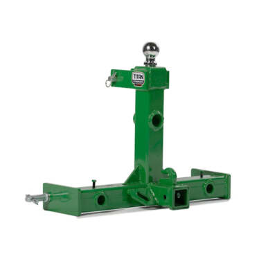 Titan Attachments 3 Point Gooseneck Tractor Trailer Hitch - Fits Category 1