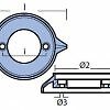 Anillo ánodo de magnesio con tracción exterior Volvo Penta para motor 875815 nuevo distribuidor directo - Imagen 2 de 3