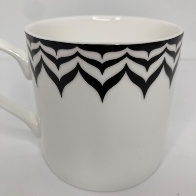 Portobello By Inspire Black White Design 14 Oz Mug