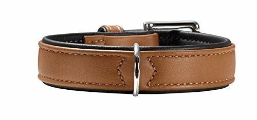 HUNTER Hundehalsband Canadian ELK,in Grösser 30,nickel,CognacSchwarz Neu(42,90