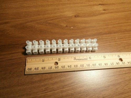 Euro Style 12 Position Terminal Barrier Strip 30 Amp, SHIPS FROM USA,1 PC,NEW - Picture 4 of 6