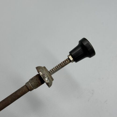 Porsche 356 Hand Throttle Pull Cable w/ Knob & Bezel 695 424 031 02 - Picture 4 of 4