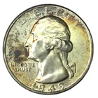 1949 25C Washington Quarter BU Light Toning #