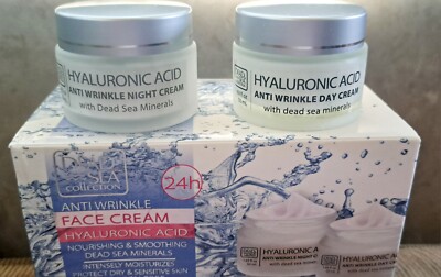 Dead Sea Collection Hyaluronic Minerals Set Anti Wrinkle Day & Night Cream 