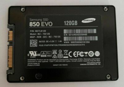 Samsung 850 EVO 120GB,Internal,6.35 cm (2.5'') (MZ-75E120) Internal SSD