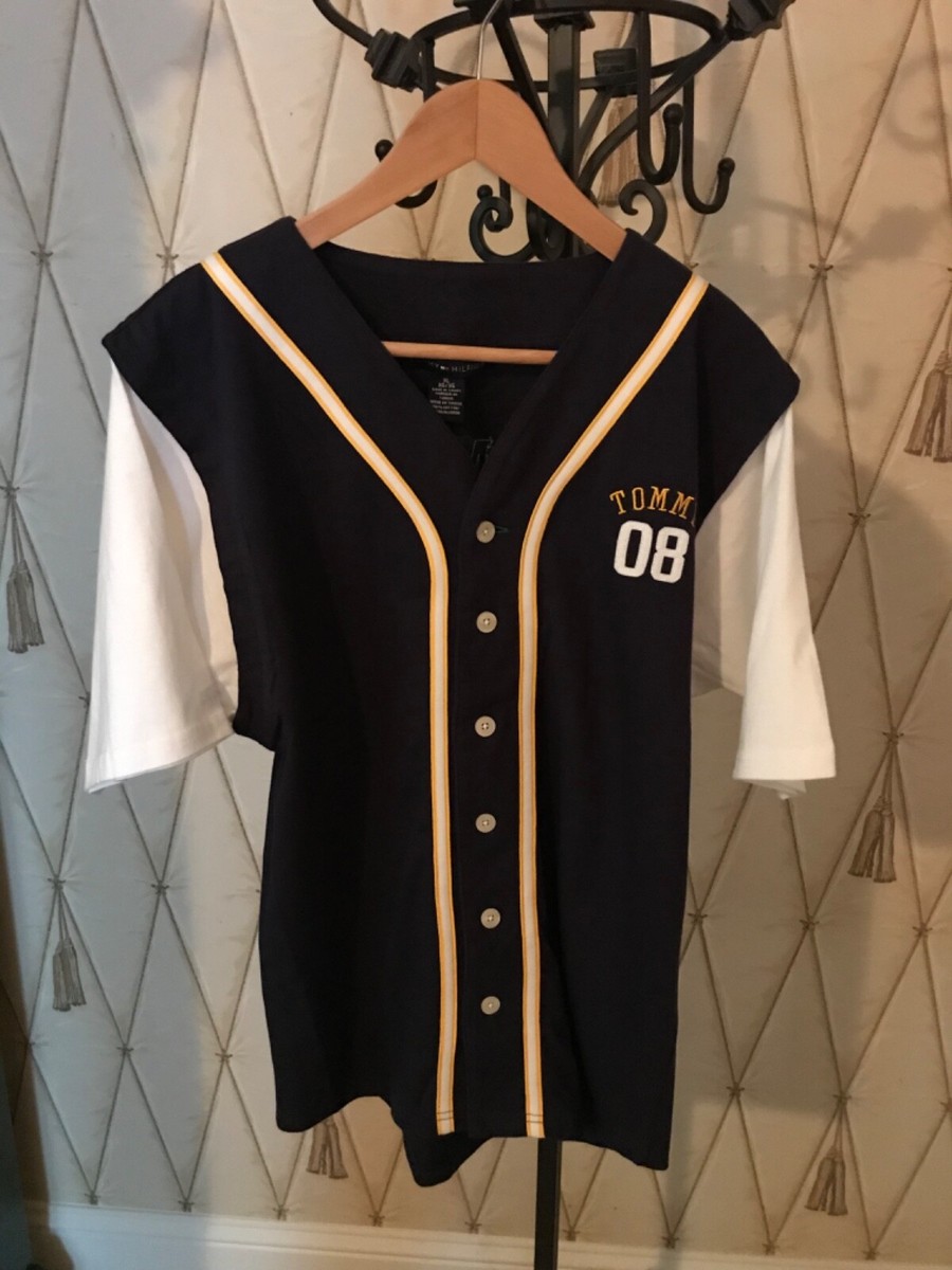 Tommy Hilfiger “Tommy 08” Baseball Jersey – XL | eBay
