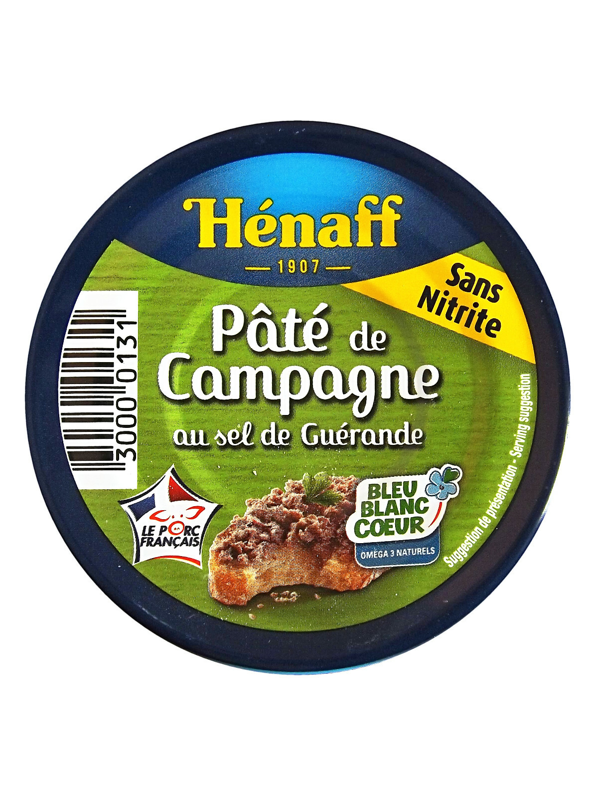 Henaff Pate de Campagne / Country pate with Armagnac (3x 78g