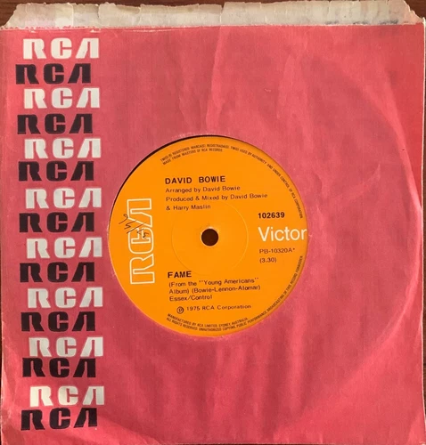 David Bowie - Fame / Right Rare 1975 Soul Funk Oz 45