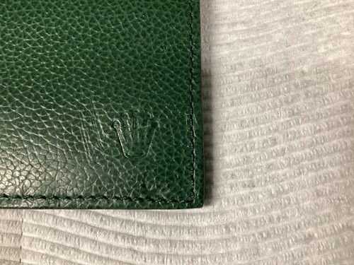New Vintage Genuine Rolex Green Leather Checkbook/Wallet/Passport Holder - Picture 2 of 5