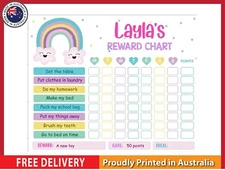 NEW (LAMINATED) KID'S REWARD  (61X91CM) EDUCATIONAL CHART PICTURE PRINT