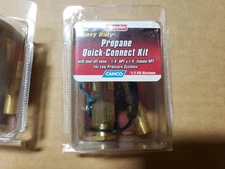 Camco LP Gas Quick Connect Kit w/ Shut-Off Valve for Low Pressure Propane System