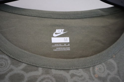 Nike 267070-303 Women's Sz Medium (8-10) Olive Green S/S Cotton Active T-Shirt - Picture 3 of 6