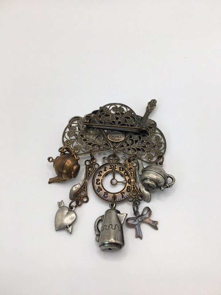 Sweet Romance Mad Hatter茶会胸针 — 第 2/2 张图片