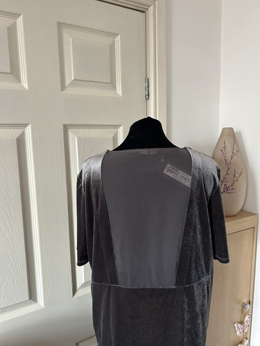 Marks And Spencer Size 12 Dress Velvet Evening Steampunk RRP £49.50 BNWT Goth - Picture 6 of 14