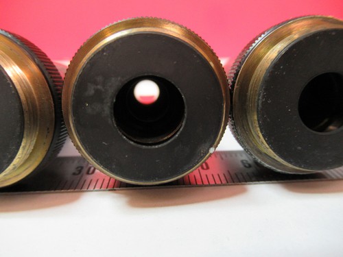 Olympus Objectif Japon 40X 10X 100X Lot 3 EA Optiques Microscope Pièce T9-A-37 - Photo 7 sur 9