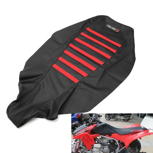 Grip Soft Seat Cover Fit For 2004-2018 Honda TRX 450 Er Trx 450 R 2004 2018 Gripper Rubber Seat Cover 197 Black Red Ribs - View #14