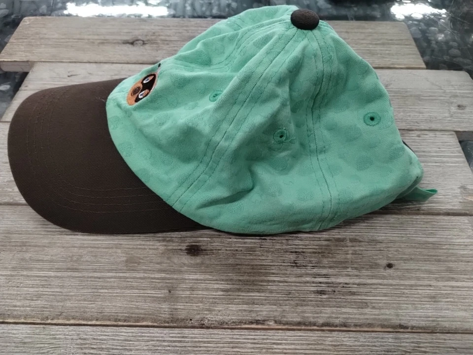 Gorra de béisbol ajustable Animal Crossing Tom Nook verde/marrón Foto 2 de 4