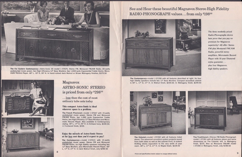 1964 Advertising Catalog "Magnavox" Auto-Sonic Color Stereo Theatre TV Radio - Picture 5 of 13