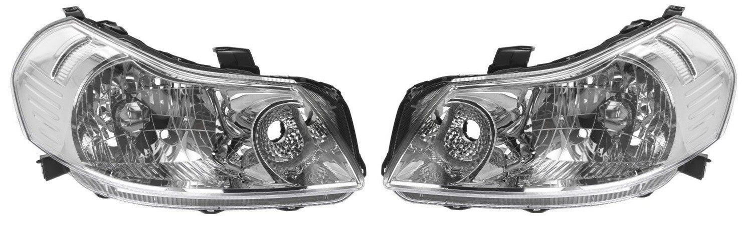 Optique de phare avant gauche et droit H4 pour Suzuki SX4 berline de 2006 à 2013