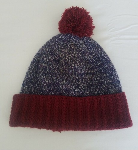 Purple Burgundy Pom Beanie | eBay