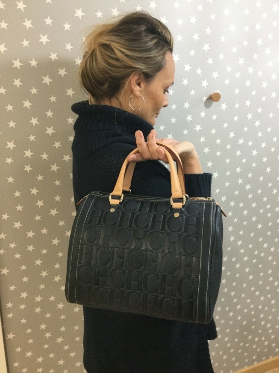 CAROLINA HERRERA Navy BAG ORIGINAL, NEW ANDY BAG HANDBAG