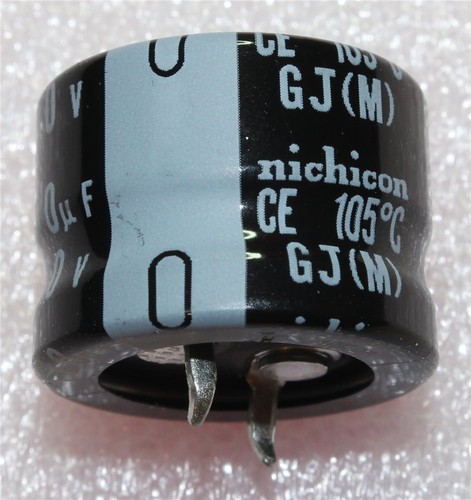 Nichicon GJ Snap-In Radial Electrolytic Capacitor 120µF 200V 105°C - Afbeelding 2 van 2