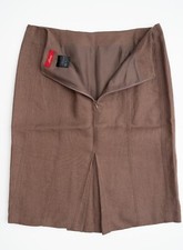 NEW BRIONI Striped Brown Pure Linen Modern Sl...