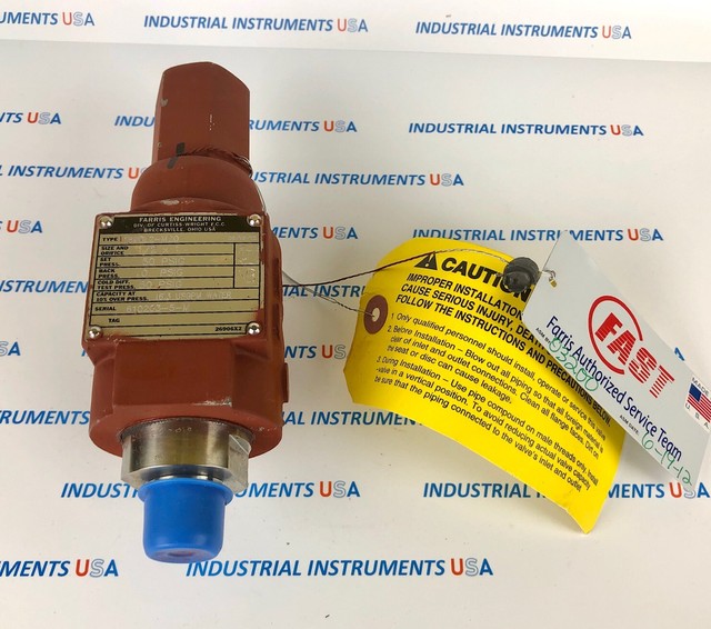 Teledyne Farris 1890L2M20 Pressure Relief Valve 1/2" X 1” 50 PSI Water