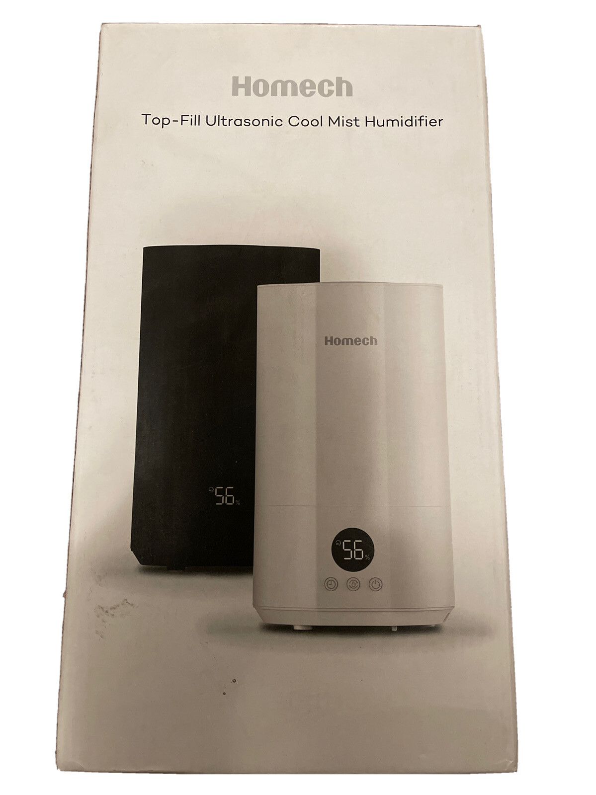 Homech Cool Mist Humidifier 4L Top Fill Quiet Ultrasonic Humidifier