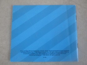 SEGA CD SEWER SHARK ORIGINAL INSTRUCTION MANUAL