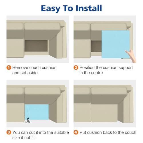 Couch Cushions Support for Sagging Seat 20"X 20"Insert pads Supports Board So... - Picture 4 of 7