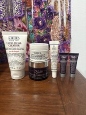 Authentic Kiehl  s Skincare Cleanser Cream Serum Full  Mini Size Set Of 6 New