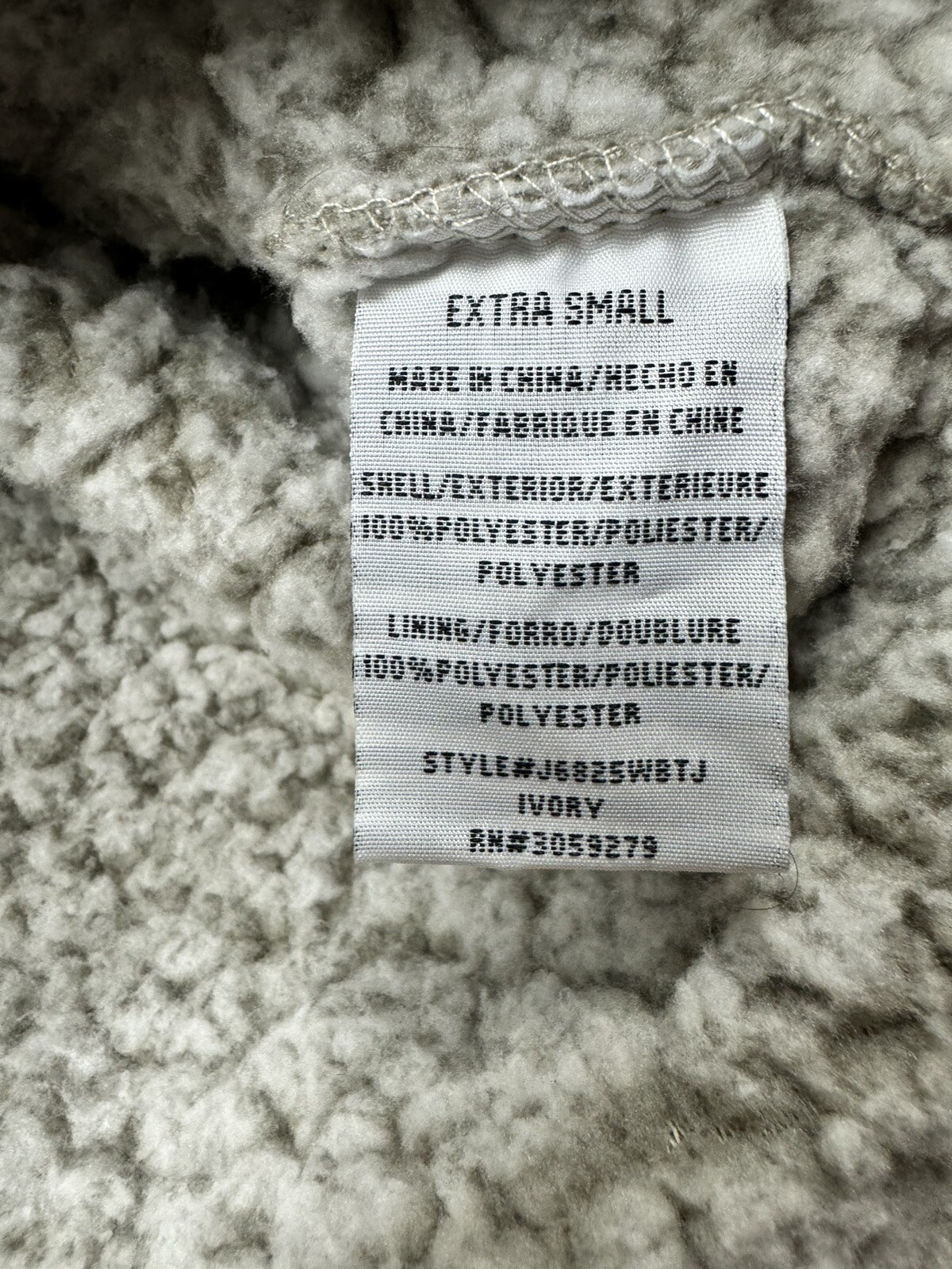 Thread & Supply Pullover Jacket Ivory Size XS Pou… - image 3