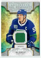 2020-21 ARTIFACTS NHL REMNANTS BO HORVAT JERSEY 1 COLOR VANCOUVER CANUCKS #NR-BH