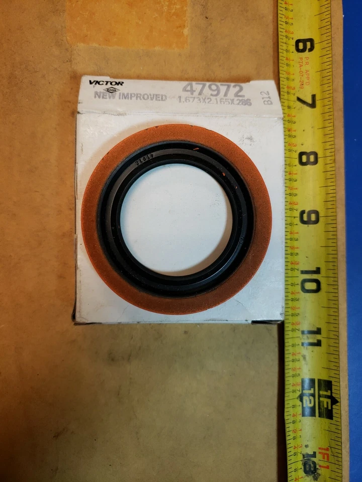 NOS GENUINE VICTOR 47972 DRIVE AXLE SHAFT SEAL NEW IN BOX FREE SHIPPING ! - Image 3 of 3