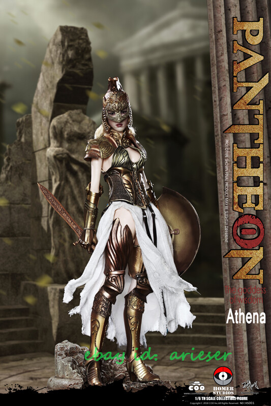 COOMODEL 1/6 パンテオン - アテナ / ゴッデス・オブ・ウィズダム New COOMODEL X HOMER HS001 1/6 PANTHEON-ATHENA GODDESS OF