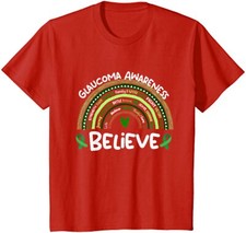 Believe Glaucoma Awareness Month Shirt Glaucoma Youth Unisex T-shirt
