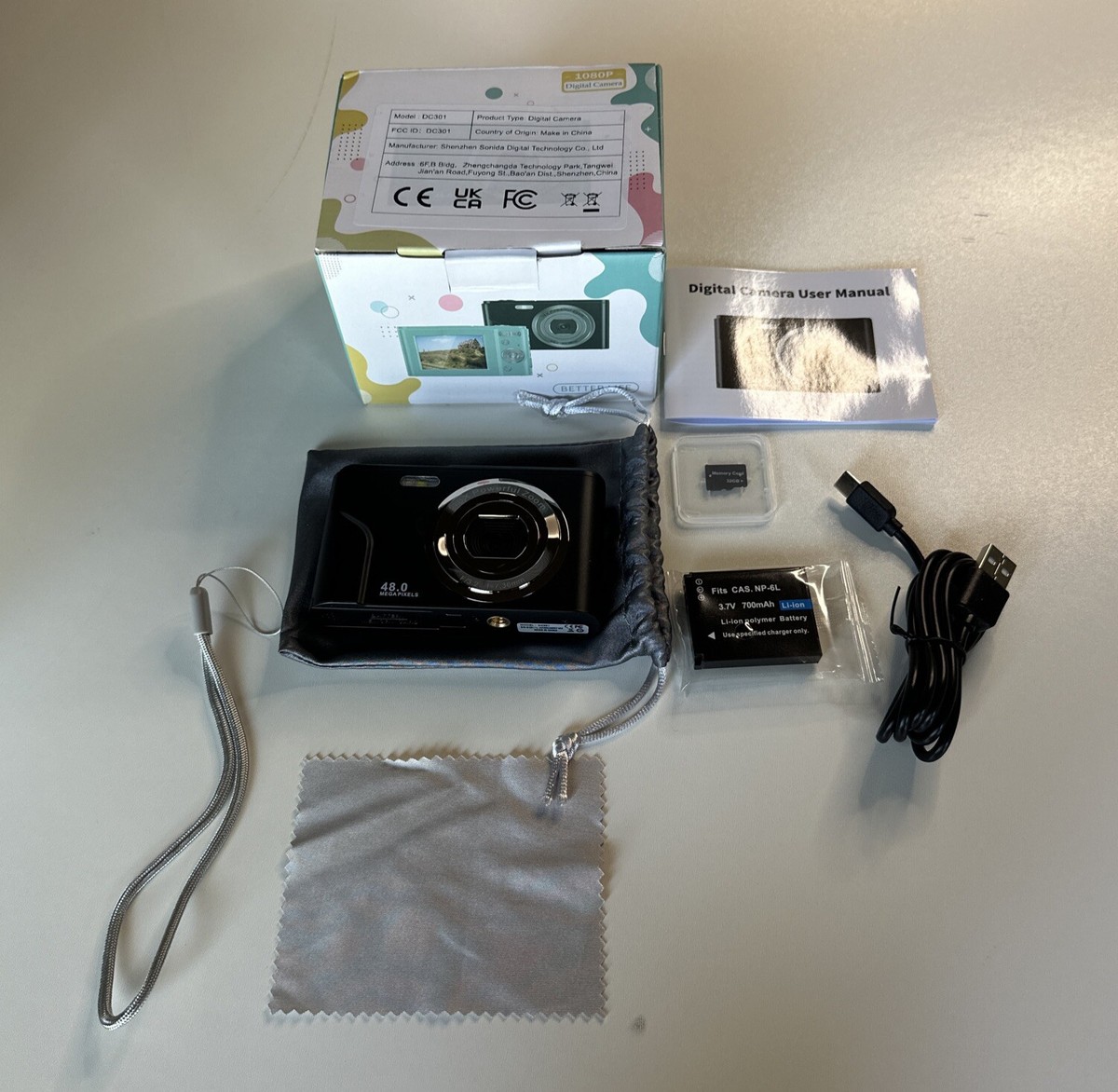 4K MEGA PIXELS コンパクトデジタルカメラ 48.0 Mega Pixel Camera Full HD 1080p Black NEW | eBay